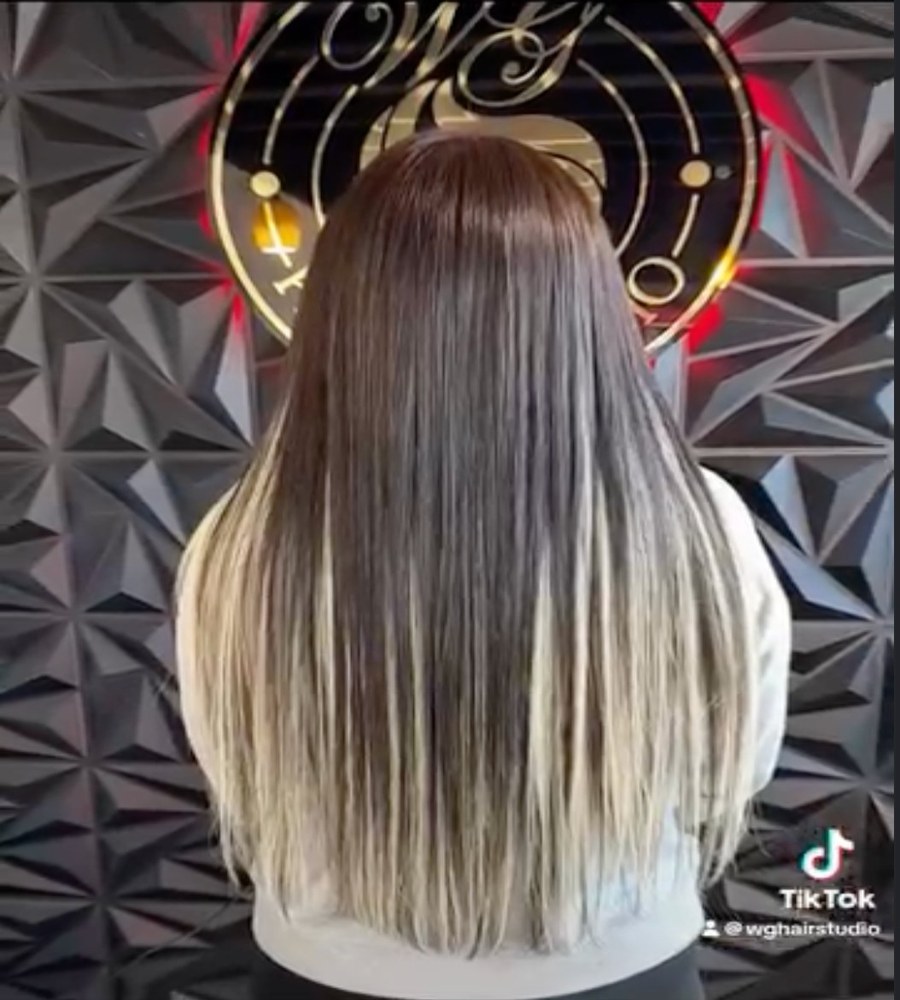 Balayage hair color